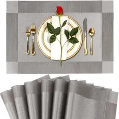 EINICIO - Juego De 10 Manteles Individuales De Pvc Para Mesas