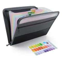 KINDA NICE - Bolsa carpeta de documentos archivados con doble cremallera