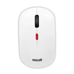 MAXELL - Mouse Inalámbrico Ergonómico 1600 DPI MOWL-100 Blanco