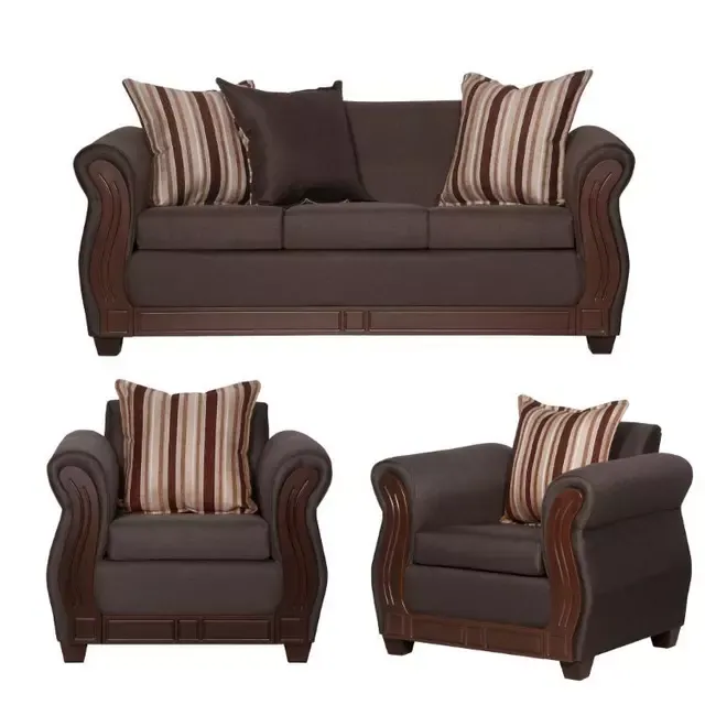 Juego De Living 3-1-1 Atenas Chocolate