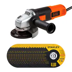 BLACK+DECKER - Esmeril 820W + 20 Discos Corte G720-20DISCOS