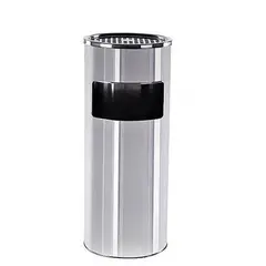 GENERICO - Basurero de Acero con Cenicero 20 Litros