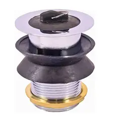 TAUMM - Desague Para Lavatorio Y Bidet 1 Un Cuarto Laton Y Cromo