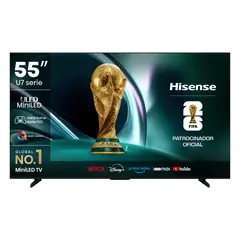 HISENSE - Mini LED Gamer 55 55U7QG 144Hz 4K Google TV