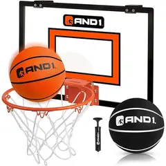 AND1 - Mini Tablero De Baloncesto Over The Door Transparente