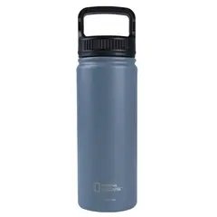 NATIONAL GEOGRAPHIC - Botella Metálica Térmica Boca Ancha 500ml Gris Oscuro
