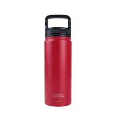 NATIONAL GEOGRAPHIC - Botella Metálica Térmica Boca Ancha 500ml Rojo