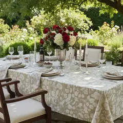 DECO EXPRESS - Mantel Antimanchas Natural 180X280 cm