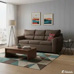 MEXX MUEBLES - Sofa Dubai 3 Cuerpos Felpa