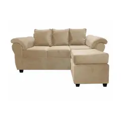 MUEBLES MPR - Sofá Ezeiza + 1 Pouf Felpa