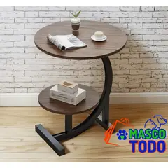 MASCO TODO - Mesa Redonda Living Lateral, Mesa Auxiliar Centro 2 Niveles