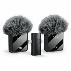 IRM - Micrófono Lavalier Inalámbrico X 2 F15-2 Para Podcast Negro