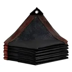 GENERICO - Malla Red Proteccion Solar 3x3 Metros Negro Negro