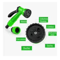 MOVI - Manguera Expandible 22,5 m con Rociador 7 Posiciones — La Aliada Perfecta para tu Jardín.
