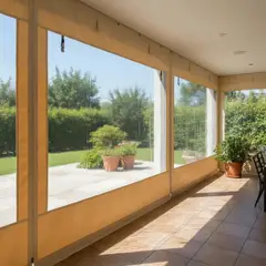 KUANGYE - Cortina Roller Cierre De Terraza Cortina Protección 3Mts x 220Cm