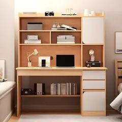 YOMYM - Escritorio para computadora con cajones, 120 x 131 x 45 cm
