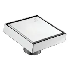 TAUMM - Desague Al Piso Invisible 10x10 Cm Acero Inoxidable Rejilla