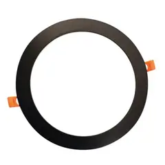 DEMASLED - Panel LED Redondo Negro de 17cm 12W 960lm Neutro de Embutir