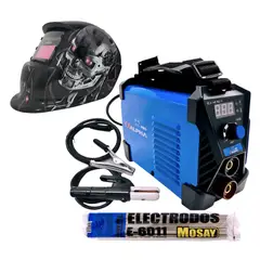 ALPHA - Kit Soldadora 140A + Electrodo + Máscara Redbo RBLYE64