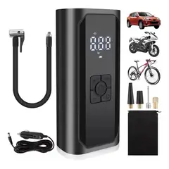 GENERICO - COMPRESOR DE AIRE DIGITAL AUTO MOTO PELOTAS