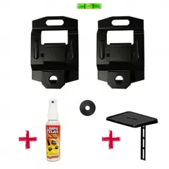 BRASFORMA - Soporte Fijo para TV 10" a 85" 100kg + Porta Deco + Limpia Pantallas SBRU871