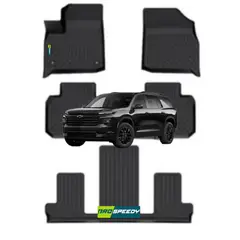 GENERICO - PISOS CALCE PERFECTO PROSPEEDY CHEVROLET TRAVERSE 2018+ 4PIEZAS