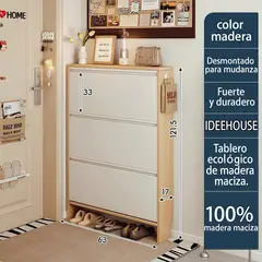 IDEEHOUSE - Apatero Organizador Mueble 3 Niveles Marrón Agregar a favoritos