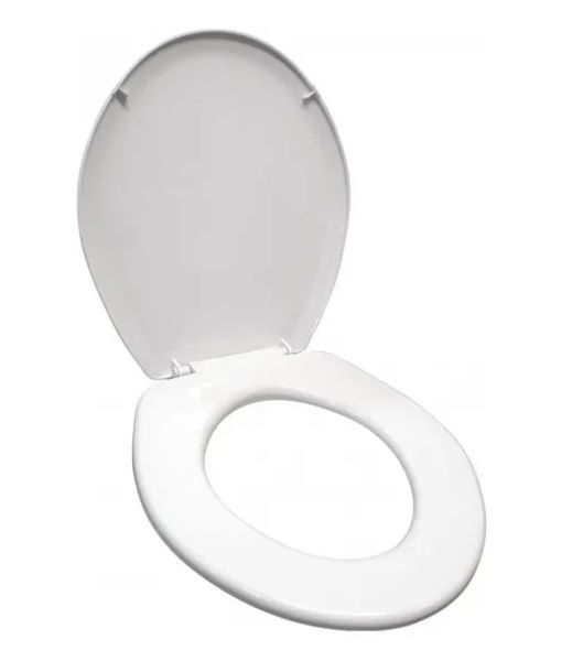 Asiento Y Tapa Wc Redondo - Cierre Normal - Hoffens Color Blanco