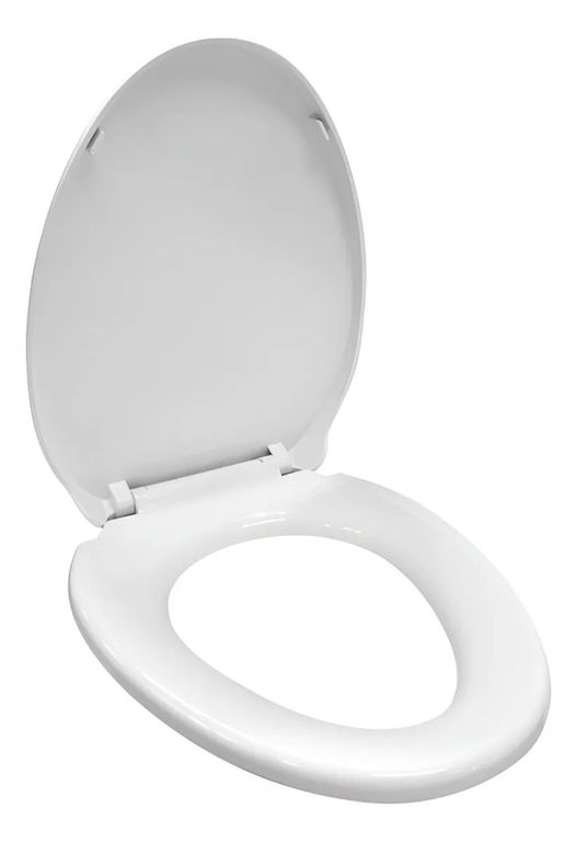 Asiento Elongado Reforzado Wc Blanco Cierre Suave - Tapas Wc