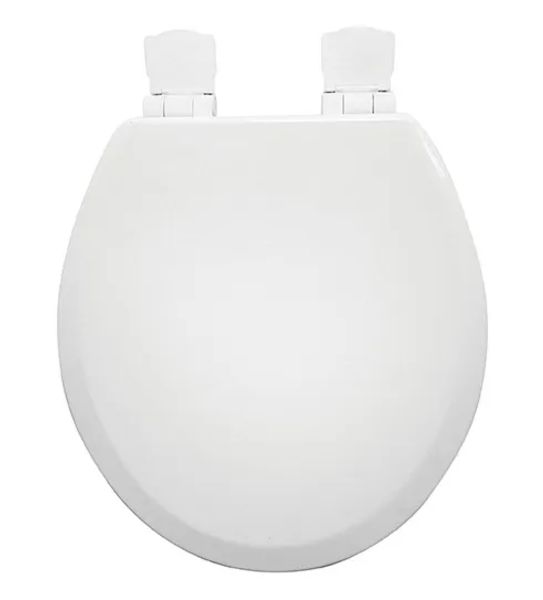 Asiento Madera Redondo Cierre Suave Alta Densidad Blanco