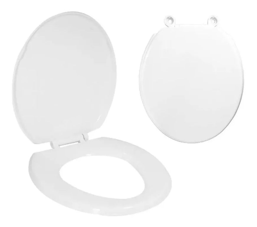 Asiento Y Tapa De Baño Wc Blanca