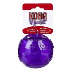 KONG - Juguete Pelota Para Perro Squeezz Ball Talla M - Violeta