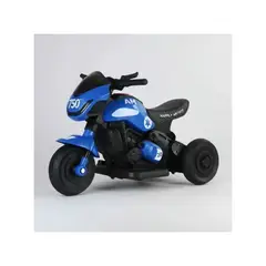 GENERICO - Moto A Bateria Deportiva Con 3 Ruedas Infantil AZUL