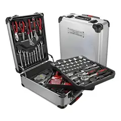 GENERICO - Maletín De Herramientas Profesional De 187 Piezas Con Ruedas Color Negro