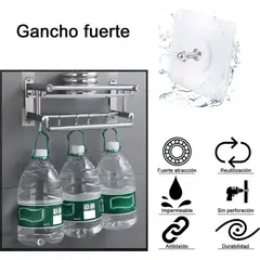 GENERICO - Adhesivo De Tornillo De Gancho De Pared Sin Clavos No Deja R