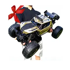 GENERICO - Camioneta A Control Remoto 4x4 Rock Crawler Tamaño Gigante Dorada