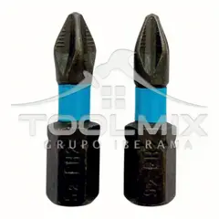 GENERICO - Set / Juego 2 puntas Philips Hexagonal S2-ph2 Magnética 25mm