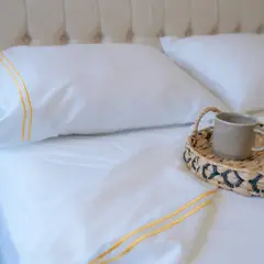 GENEVRA - Sábanas Algodón Egipcio de 600 Hilos King