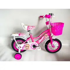 GENERICO - Bicicleta Aro 16 Para Niños Con Ruedas De Aprendizaje futsia