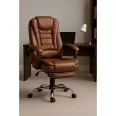 SPACE HOME - Silla De Oficina Giovanni Egonomica Gerencial Reclinable Cuero Sintético