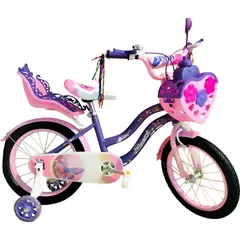 GENERICO - Bicicleta Aro 16 Morada De Niña Violeta S
