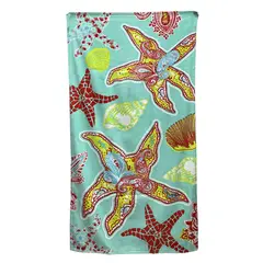 ZAHR - Toalla De Playa Velour Estrella Roja
