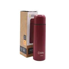 NATIONAL GEOGRAPHIC - Termo Bala Metálico Rojo 500ml