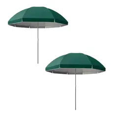 GENERICO - Pack X 2 Quitasol Filtro Uv Paraguas Sombrilla Verde 160cm