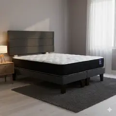 GAEX - Cama Europea 2 Plazas 190 Respaldo Atacama