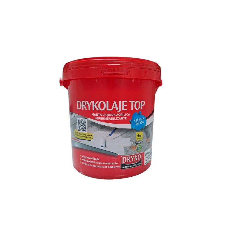 Manta líquida acrílica impermeabilizante Drykolaje Top 4 Kg