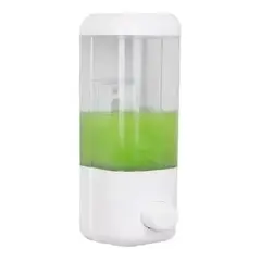 GENERICO - Dispensador Jabón Líquido Gel Shampoo 500ml Baño Cocina Ofic Blanco