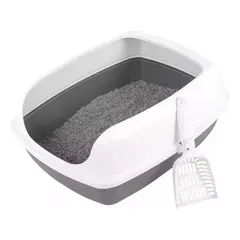 GENERICO - Arenero Abierto Para Gatos - Baño Sanitario Grande Xl Pala