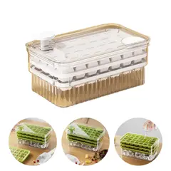 KINDA NICE - Caja De Moldes De Prensa Doméstica Ice Cube Tray Maker De