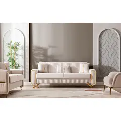 GENERICO - Sofa Camas Escalade Beige 2 cuerpos